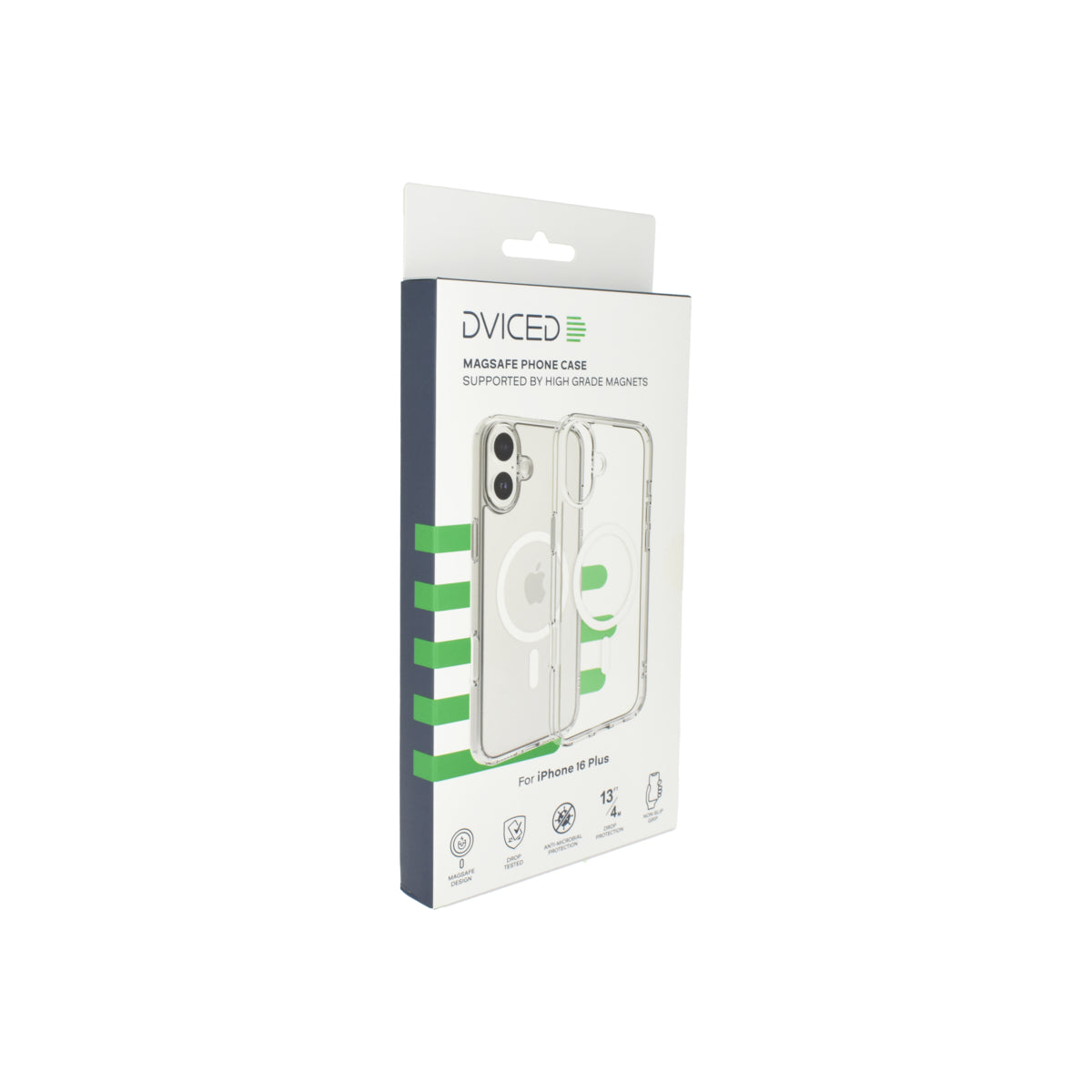 Dviced Magsafe iPhone 16 Plus clear case - White