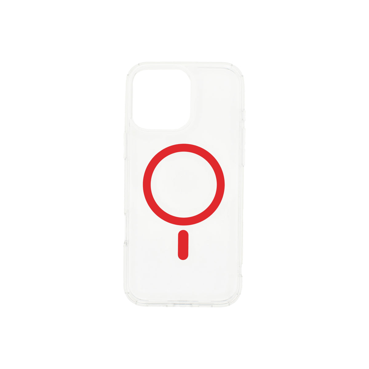 Dviced Magsafe iPhone 16 Pro clear case - Red