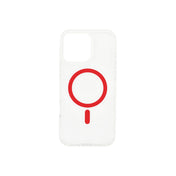 Dviced Magsafe iPhone 16 Pro clear case - Red