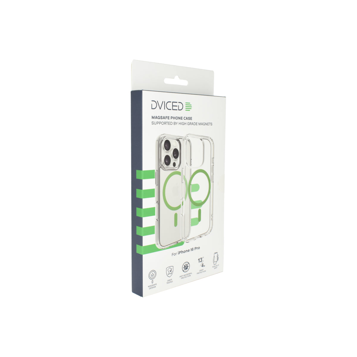 Dviced Magsafe iPhone 16 Pro clear case - Green