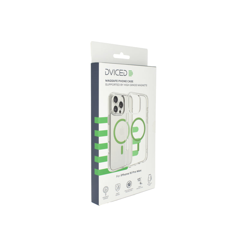 Dviced Magsafe iPhone 16 Pro Max clear case - Green