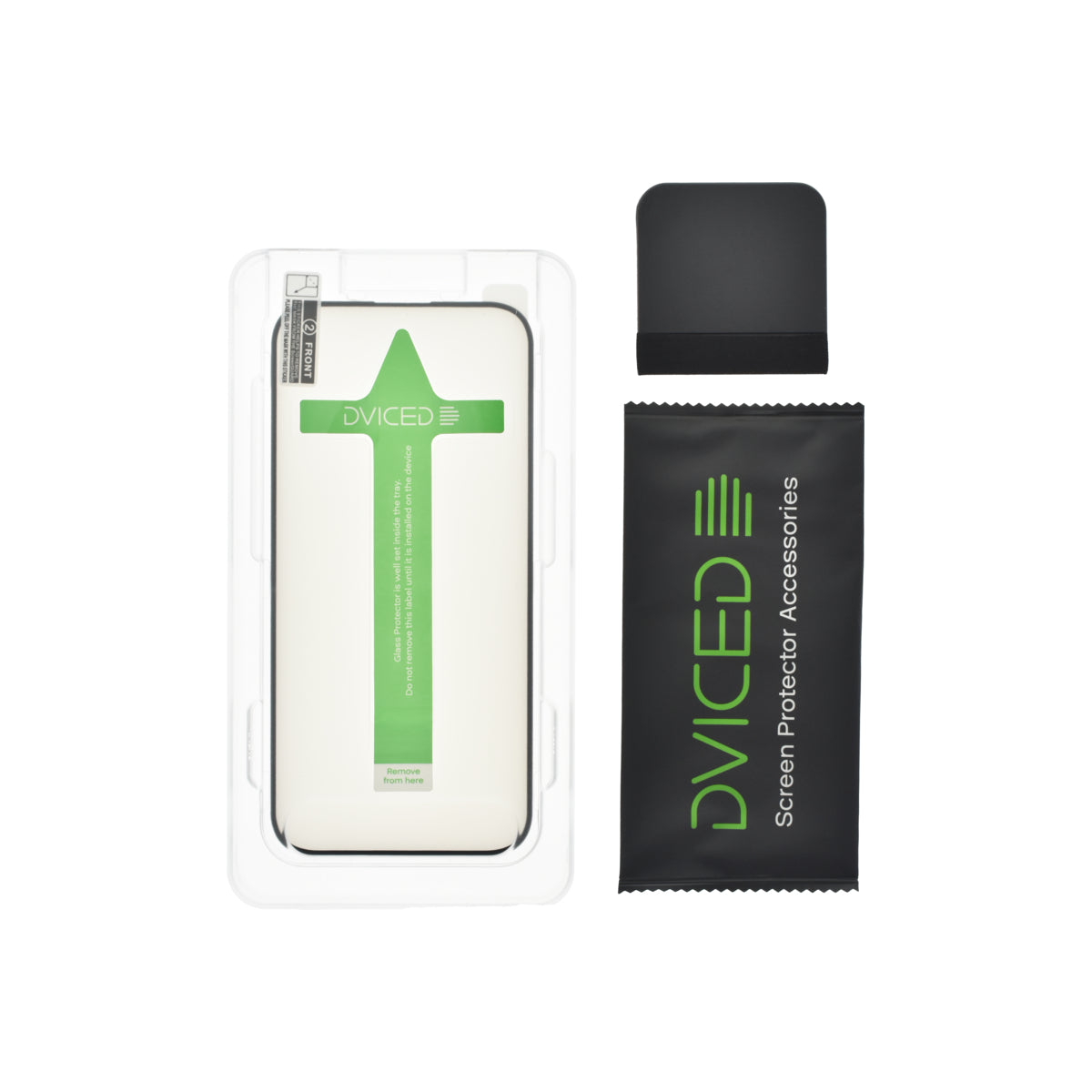 Dviced Tempered glass screen protector edge to edge for iPhone 16 with applicator