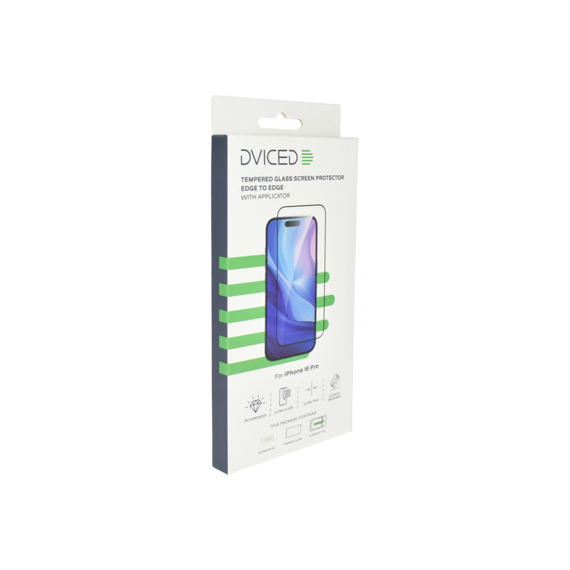Dviced Tempered glass screen protector edge to edge for iPhone 16 Pro with applicator