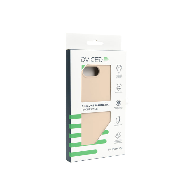 Dviced Silicone Magnetic iPhone 16e case - Beige