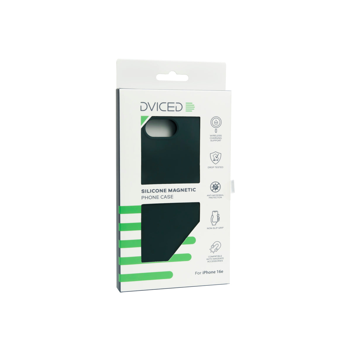 Dviced Silicone Magnetic iPhone 16e case - Green