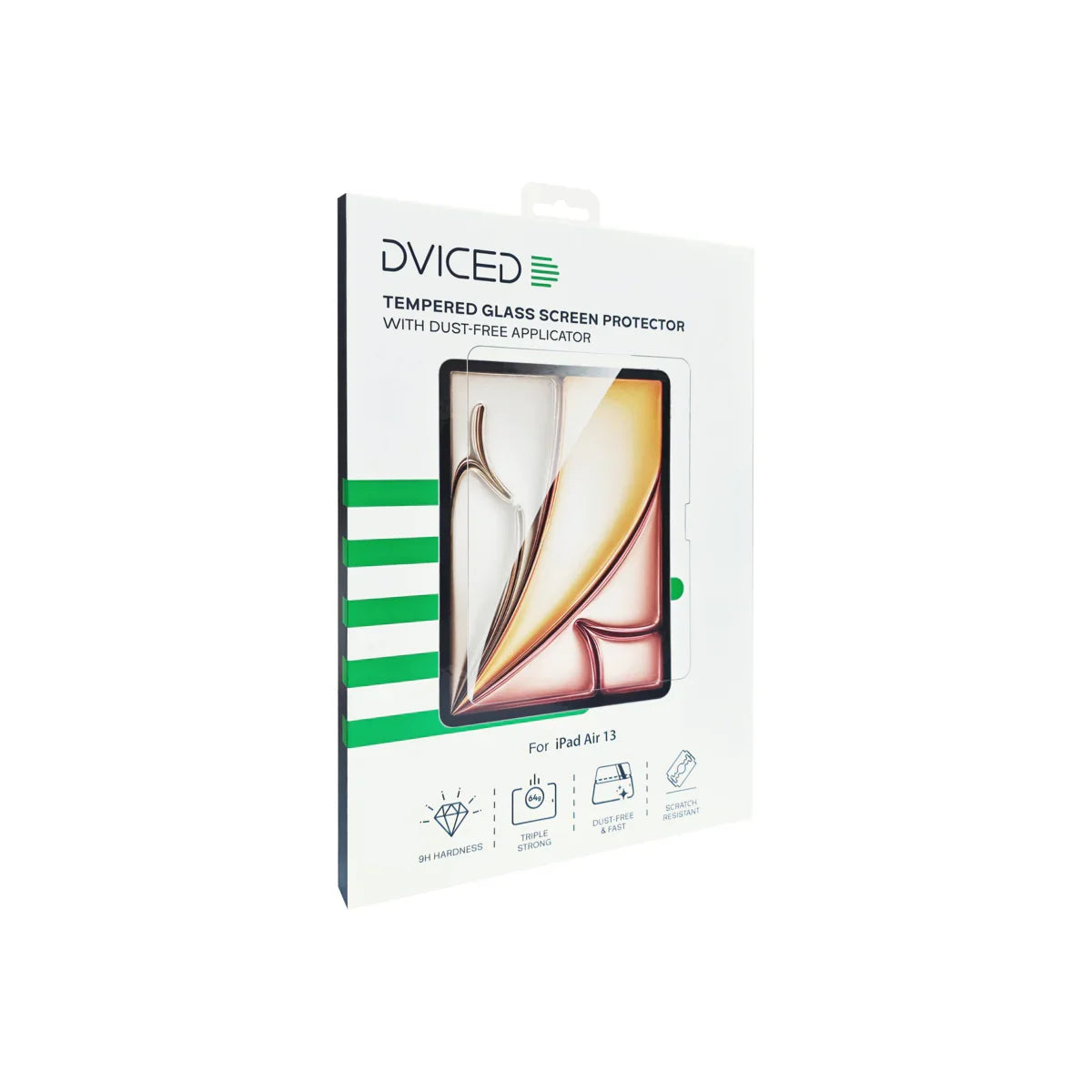 Dviced Tempered glass screen protector for iPad Air 13-inch with dust-free applicator