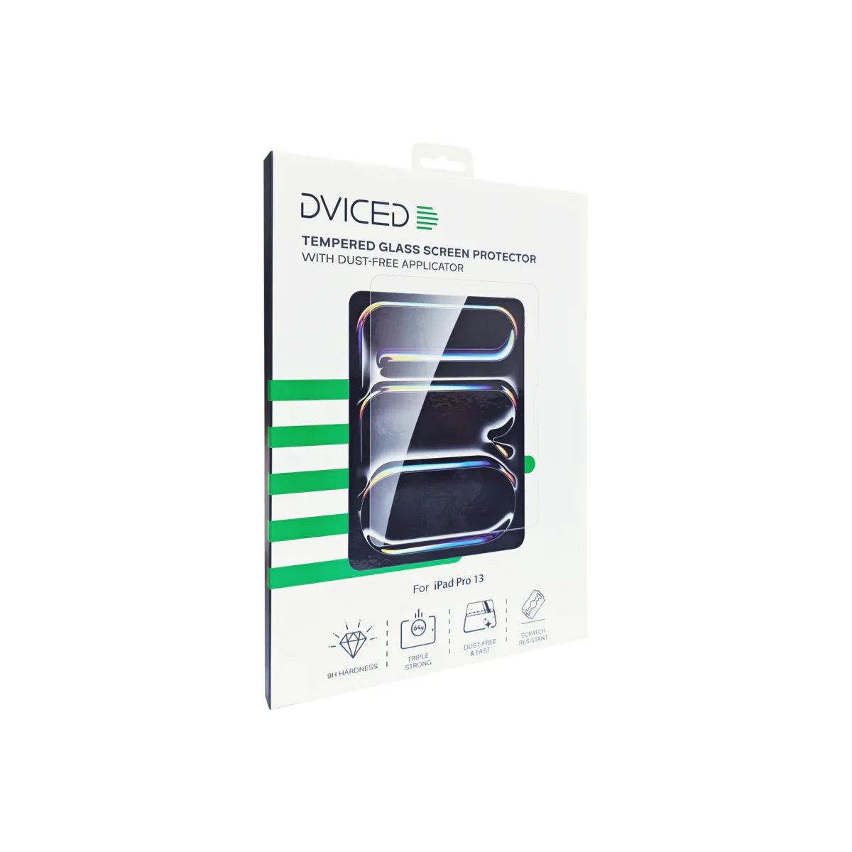 Dviced Tempered glass screen protector for iPad Pro 13-inch with dust-free applicator
