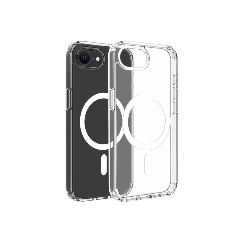 Dviced Magnetic iPhone 16e clear case - White