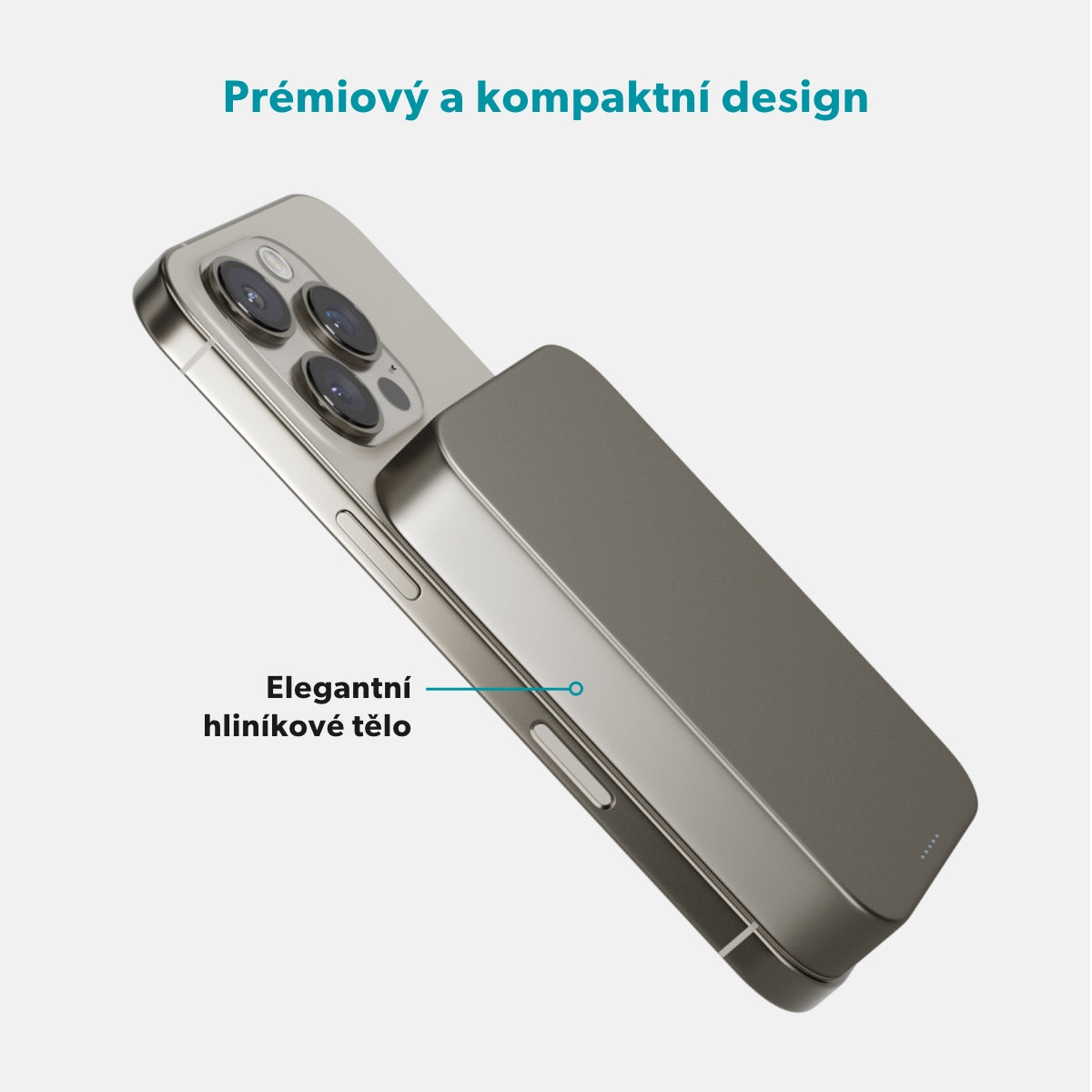 Epico UltraPack EM71 Qi2 10000 Alu Mag+ PowerBank Ð titanium