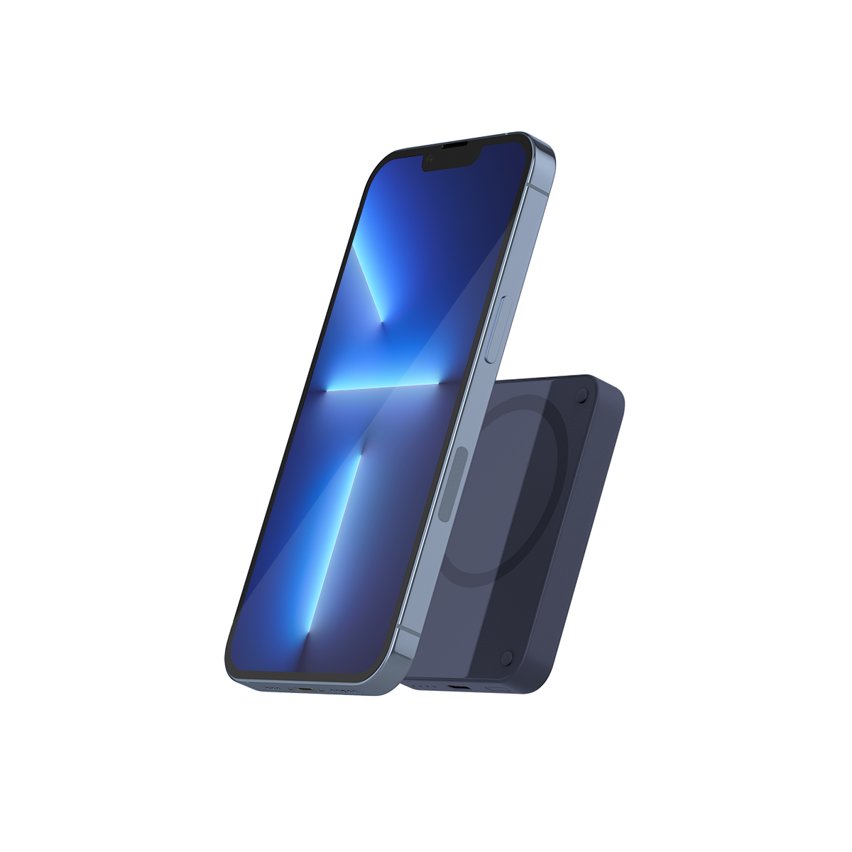 EPICO 4200mAh Magnetic Wireless Power Bank - blue