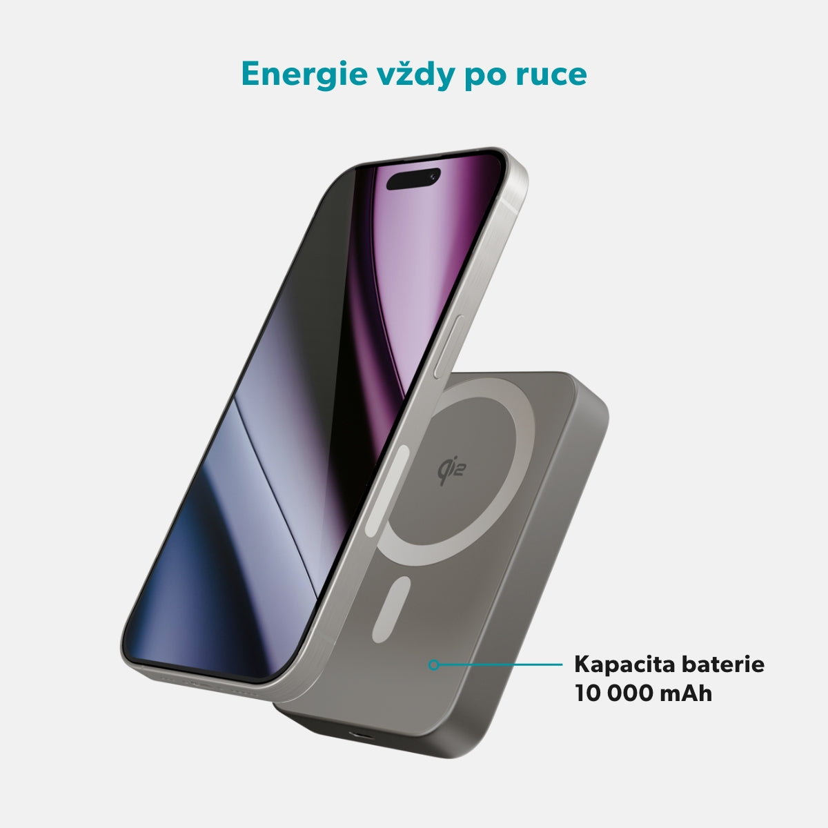 Epico UltraPack EM71 Qi2 10000 Alu Mag+ PowerBank Ð titanium