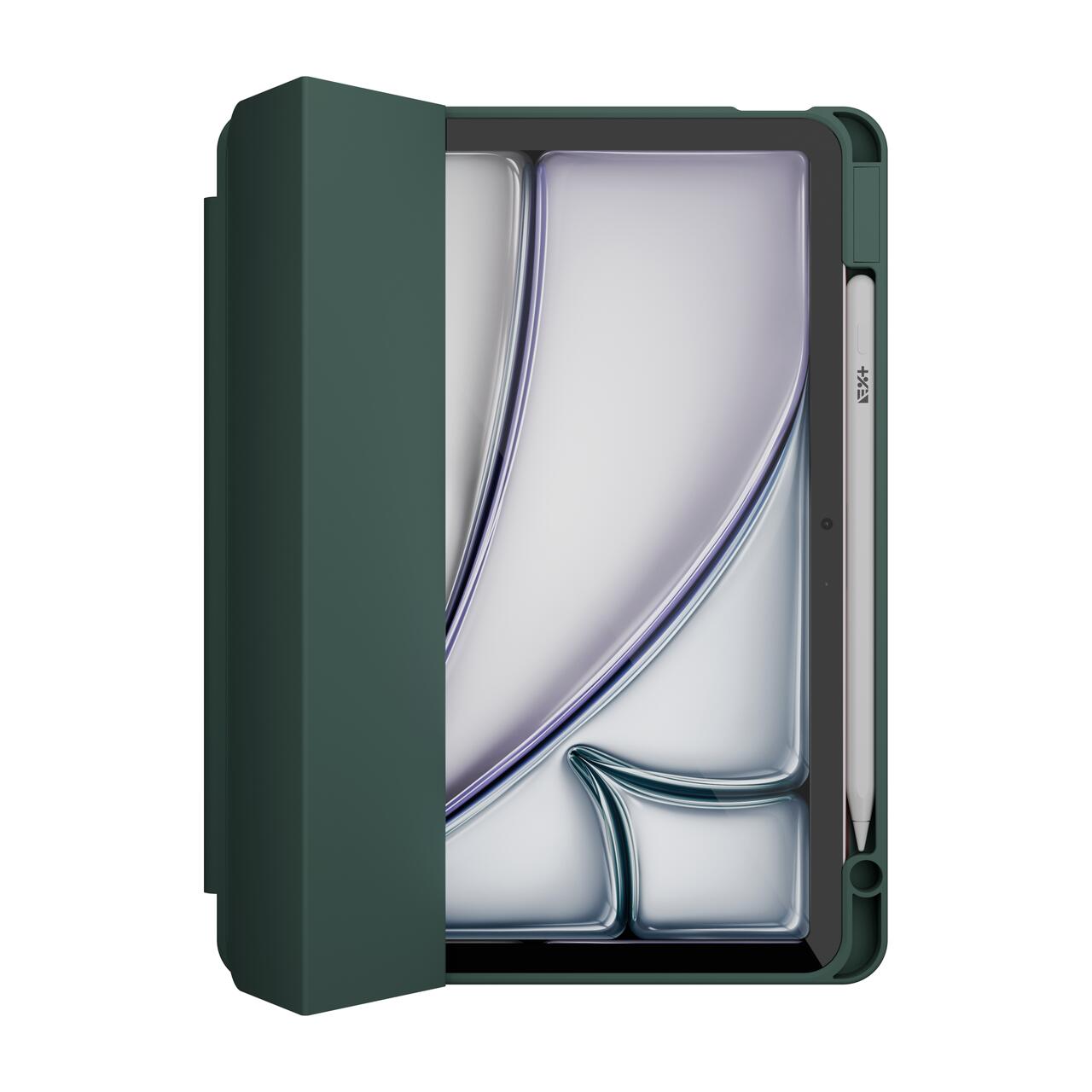 Husa de protectie Next One Rollcase pentru iPad Air 11" M2, cu suport pentru stilou, Verde