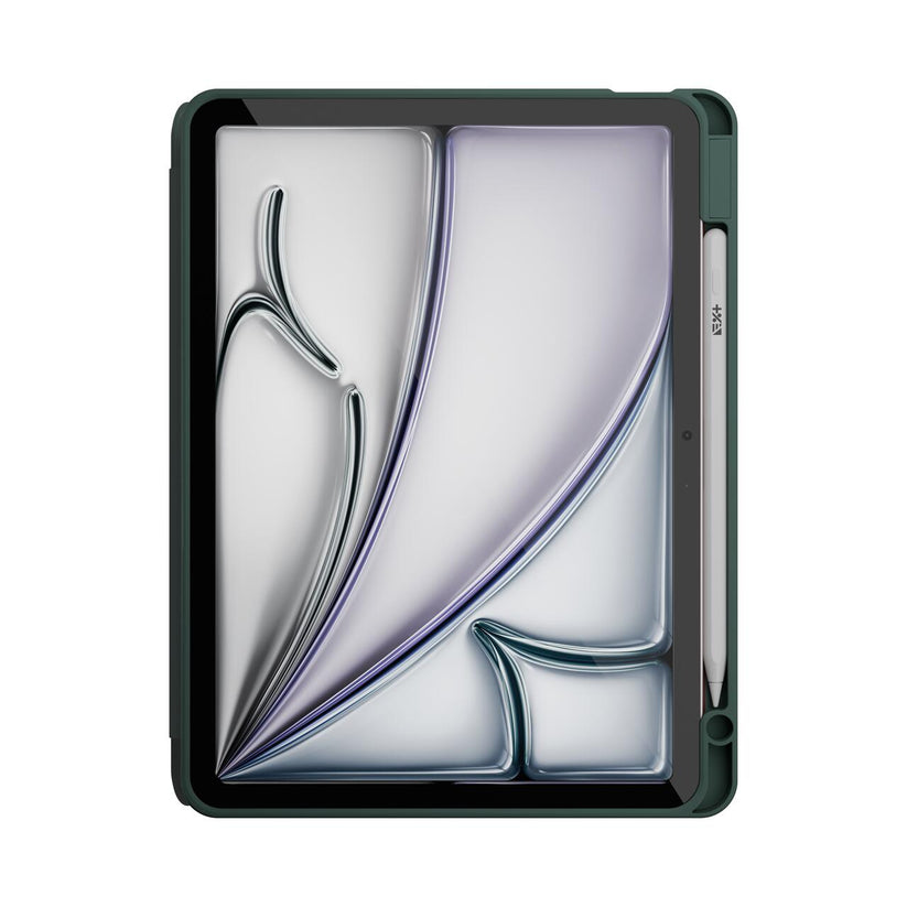 Husa de protectie Next One Rollcase pentru iPad Air 11" M2, cu suport pentru stilou, Verde