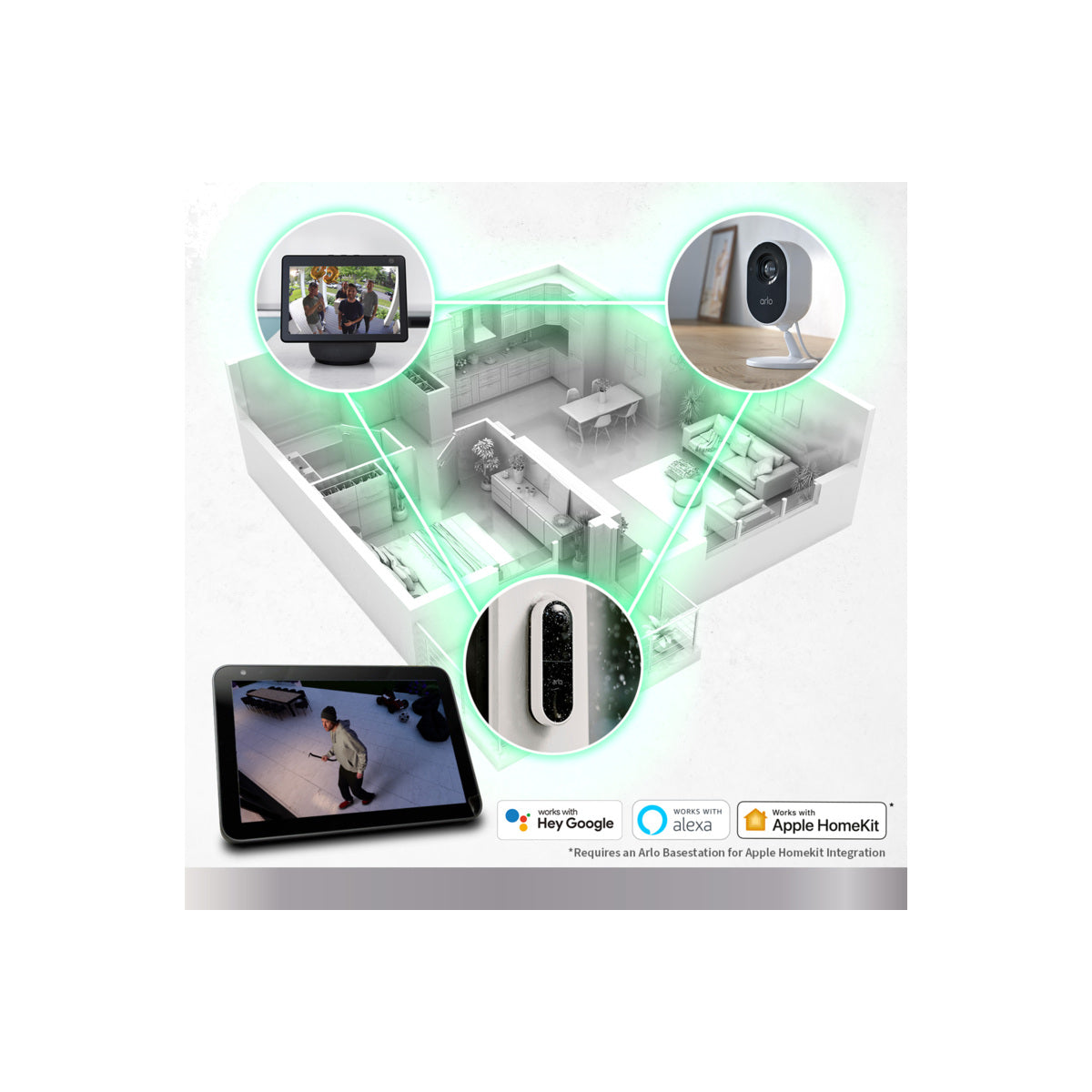 Arlo Pro 5 Outdoor Security Camera - 2 Camera Kit - White