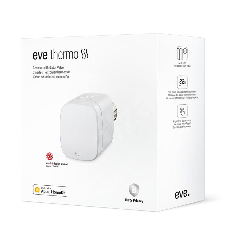 EVE THERMO Smart Radiator Valve, Apple HomeKit (Chipset 2020)