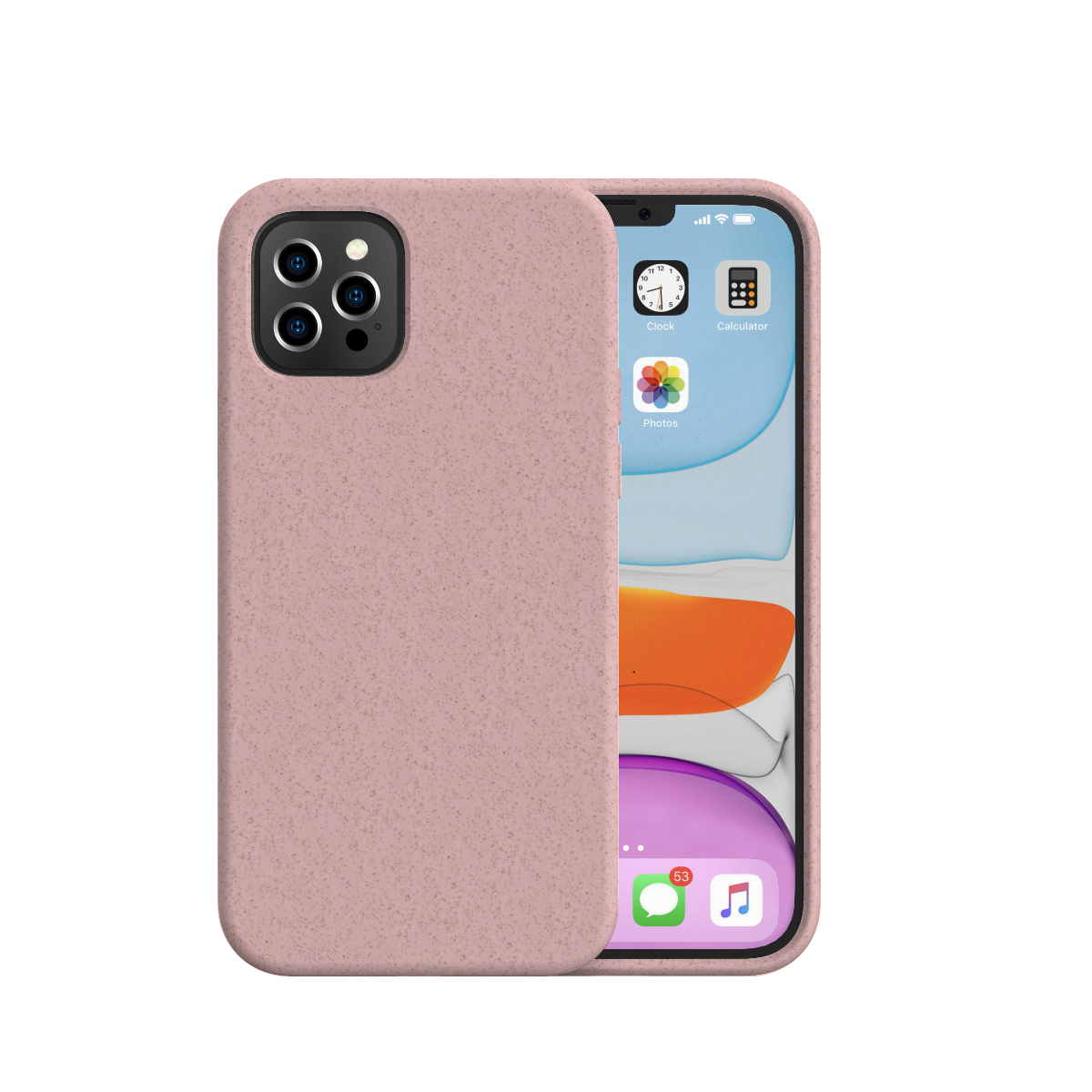 NEXT ONE ЕКО маска за iPhone 12 mini - розева