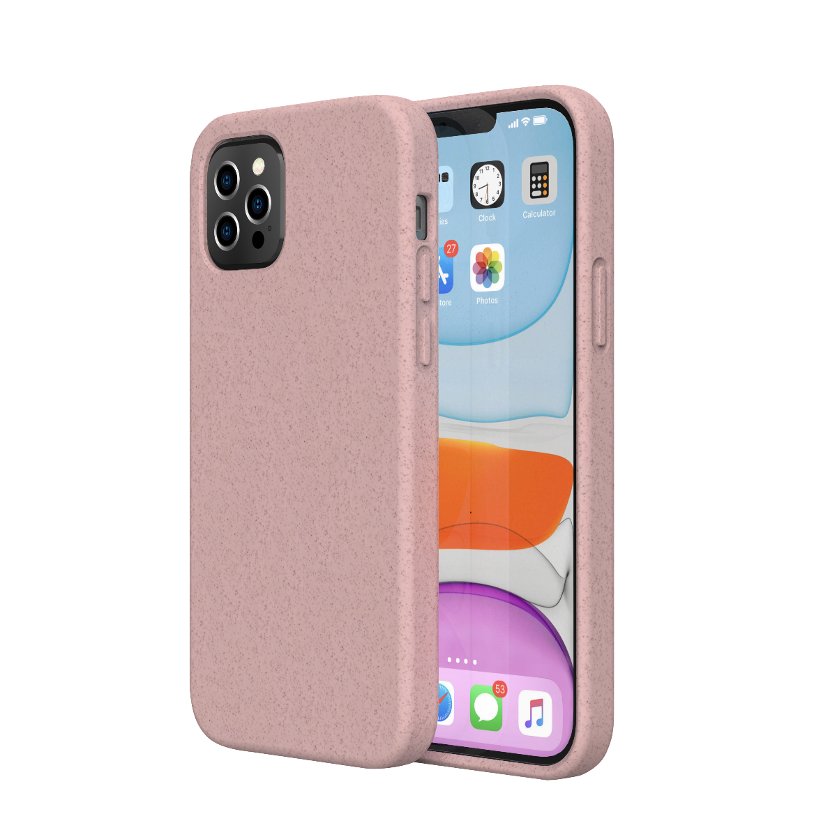 NEXT ONE ЕКО маска за iPhone 12 mini - розева