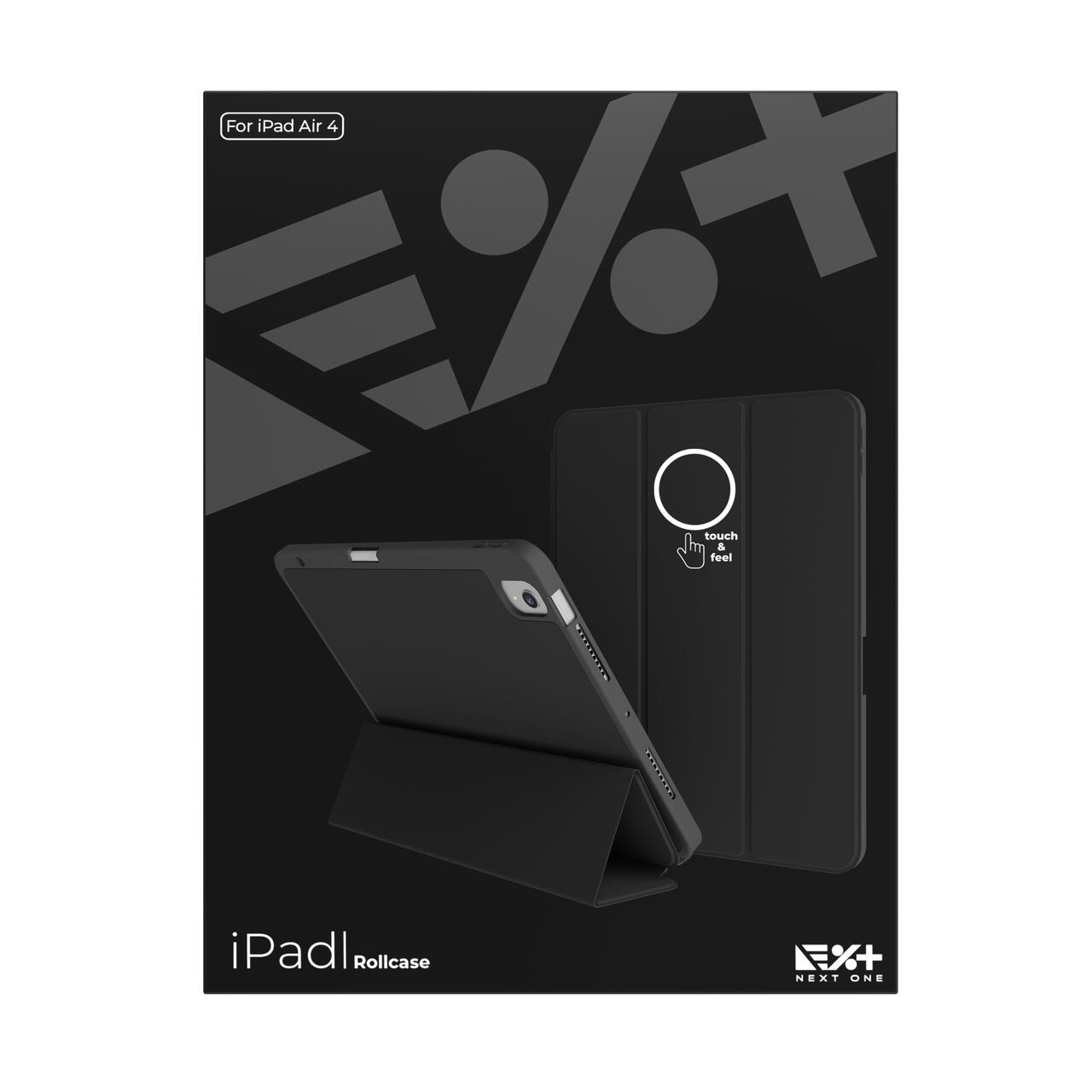 Husa de protectie Next One Rollcase pentru iPad Air 11" M2, cu suport pentru stilou, Negru