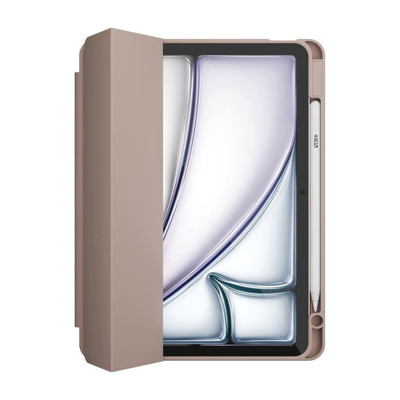 Husa de protectie Next One Rollcase pentru iPad Air 11" M2, cu suport pentru stilou, Roz
