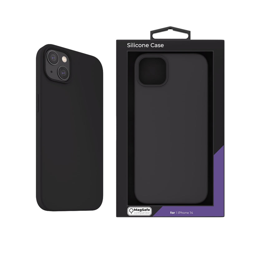 Next One MagSafe Silicone Case for iPhone 14 Max Black