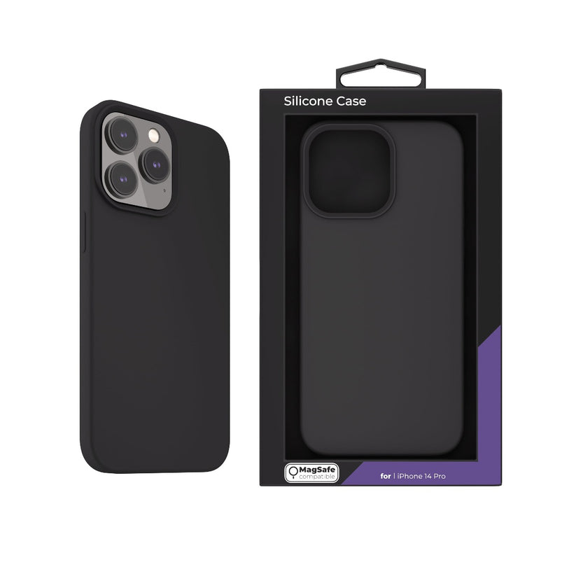 Next One MagSafe Silicone Case for iPhone 14 Pro Black