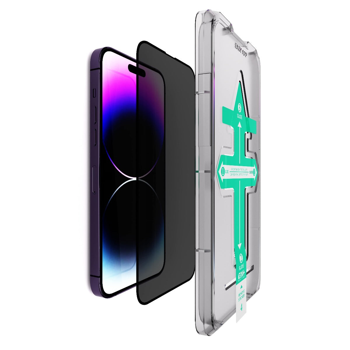 NEXT ONE ALL-ROUNDER PRIVACY GLASS SCREEN PROTECTOR FOR IPHONE 14 PRO MAX