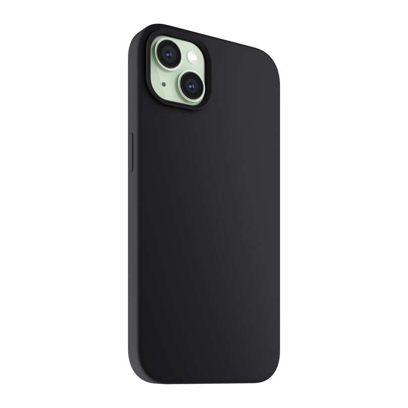 NEXT ONE silicone case MagSafe compatible for iPhone 15 | Black