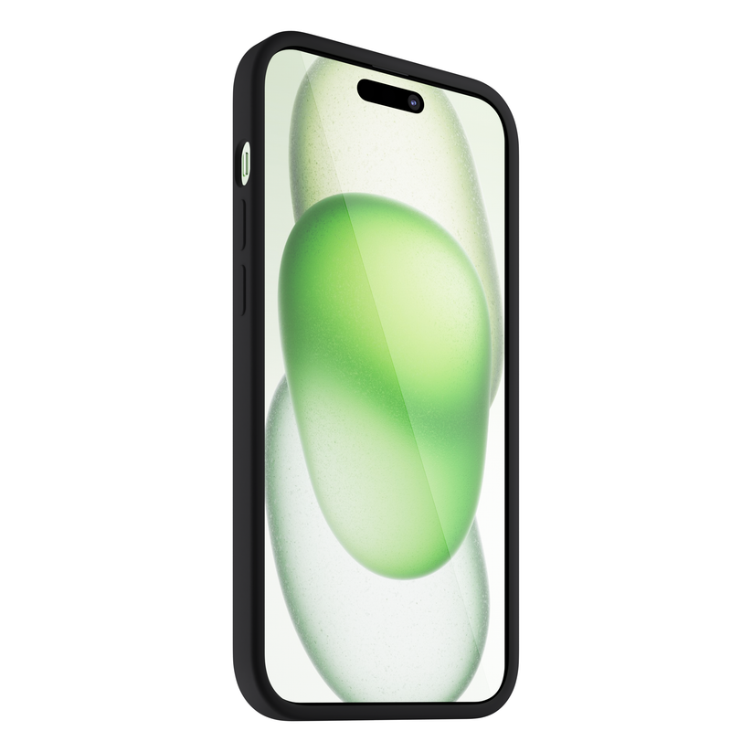 NEXT ONE silicone case MagSafe compatible for iPhone 15 Plus | Black