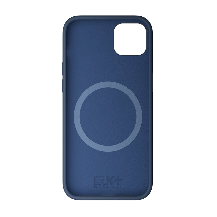 NEXT ONE silicone case MagSafe compatible for iPhone 15 Plus | Royal Blue
