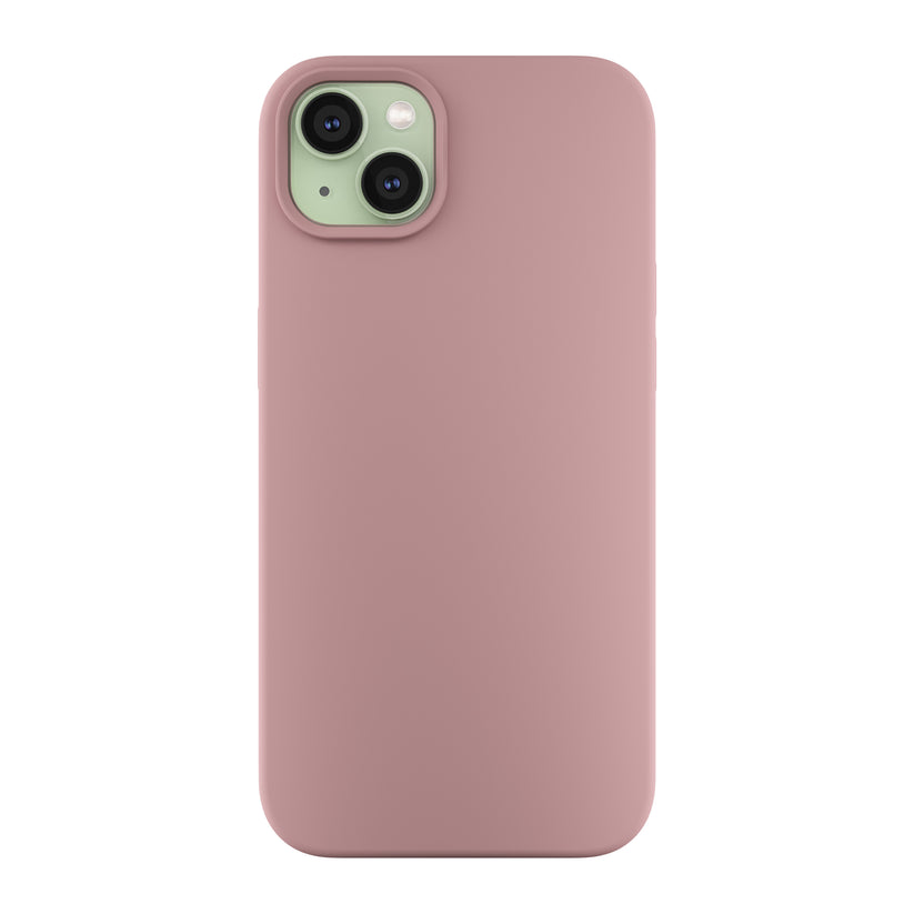 NEXT ONE silicone case MagSafe compatible for iPhone 15 Plus | Pink