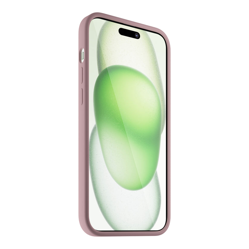 NEXT ONE silicone case MagSafe compatible for iPhone 15 Plus | Pink