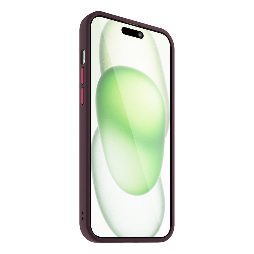 NEXT ONE mist shield case MagSafe compatible for iPhone 15 Plus | Claret