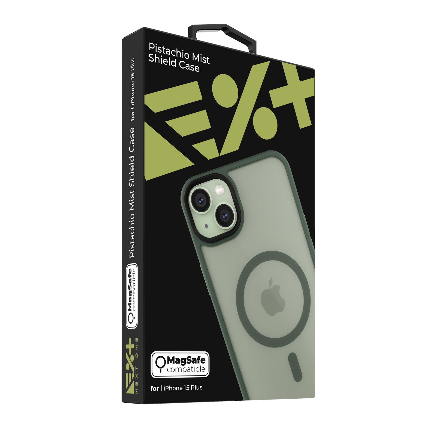 NEXT ONE mist shield case MagSafe compatible for iPhone 15 Plus | Pistachio