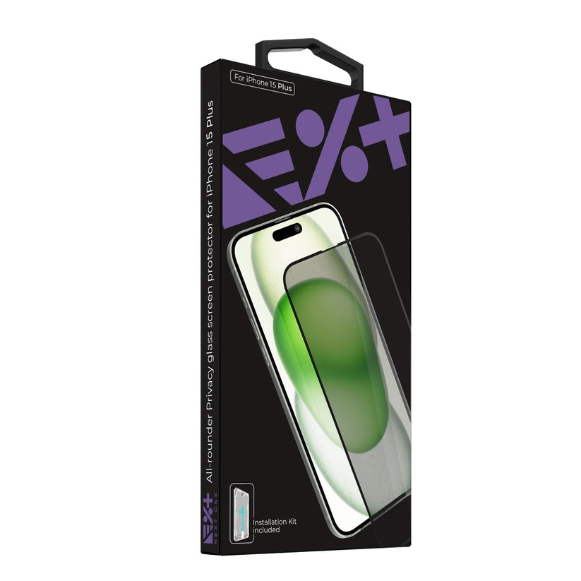 NEXT ONE ALL-ROUNDER PRIVACY GLASS SCREEN PROTECTOR FOR IPHONE 15