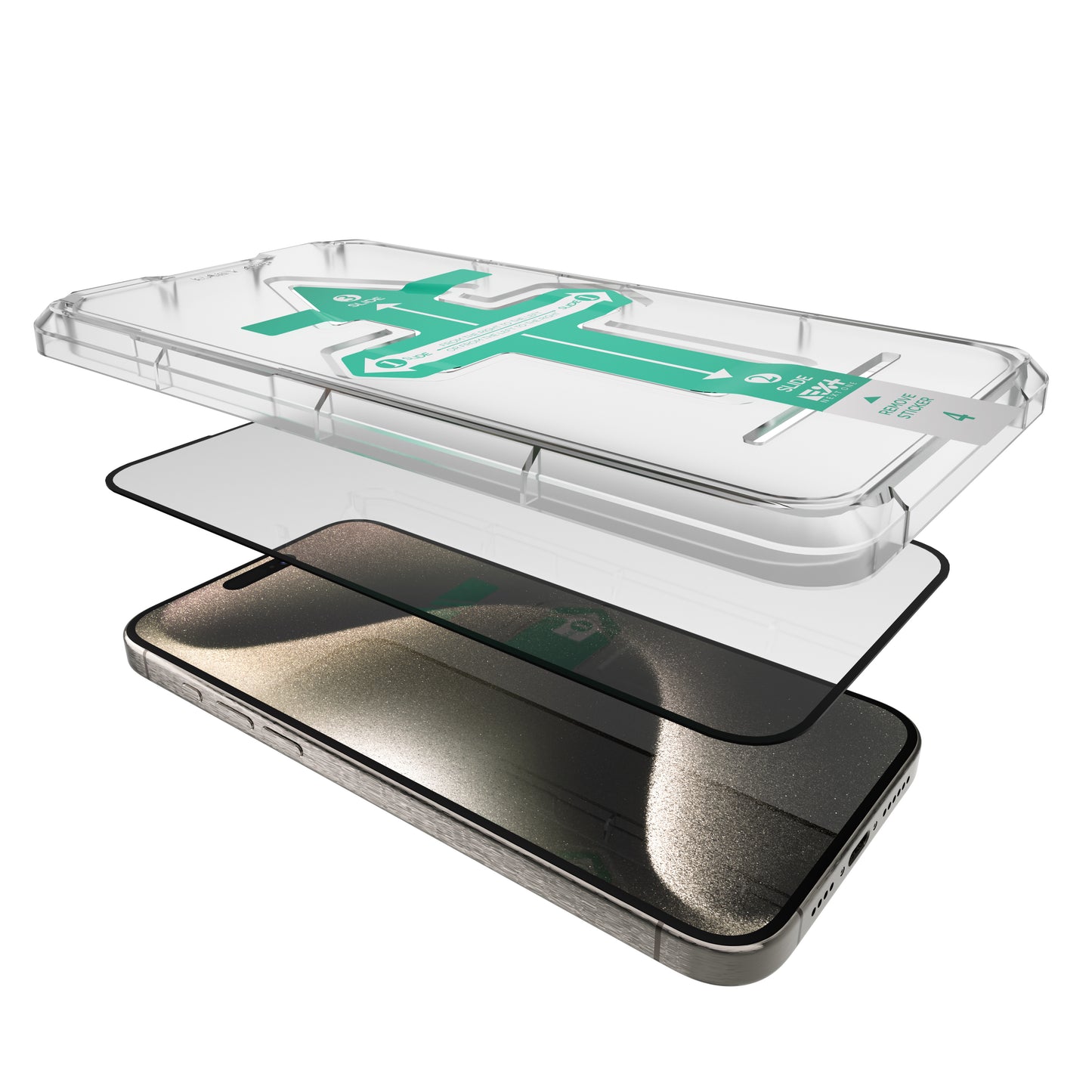 NEXT ONE All-rounder glass screen protector for iPhone 15 Pro