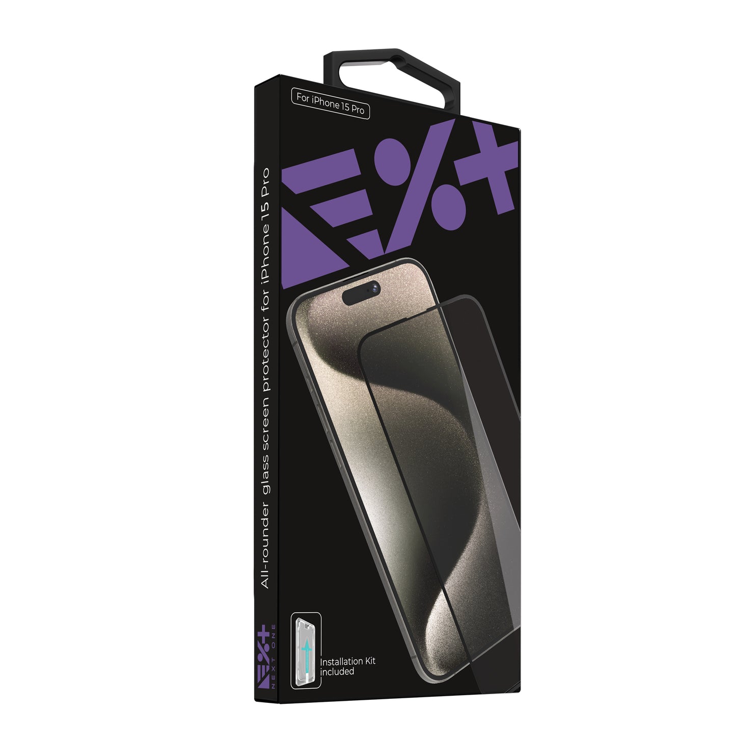 NEXT ONE All-rounder glass screen protector for iPhone 15 Pro