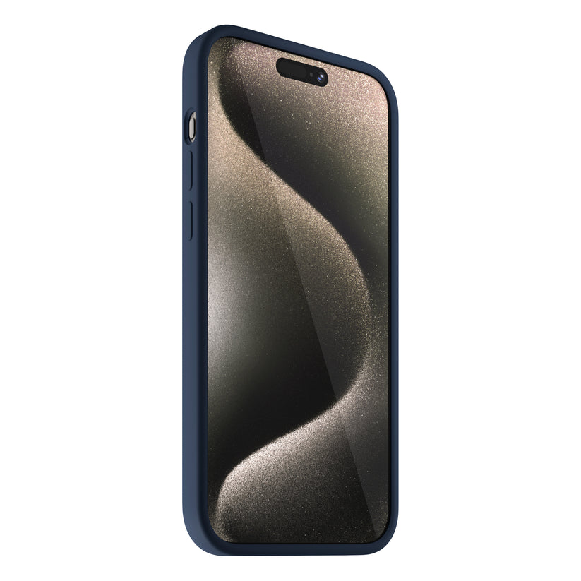 NEXT ONE silicone case MagSafe compatible for iPhone 15 Pro | Royal Blue