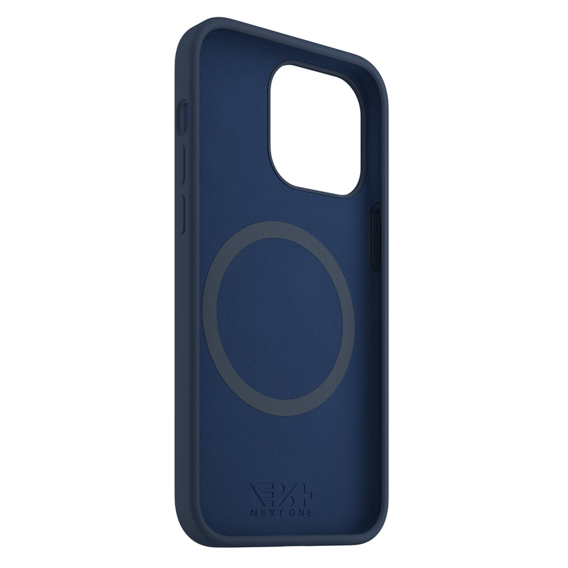 NEXT ONE silicone case MagSafe compatible for iPhone 15 Pro | Royal Blue