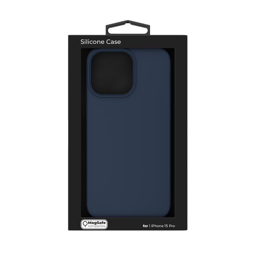 NEXT ONE silicone case MagSafe compatible for iPhone 15 Pro | Royal Blue