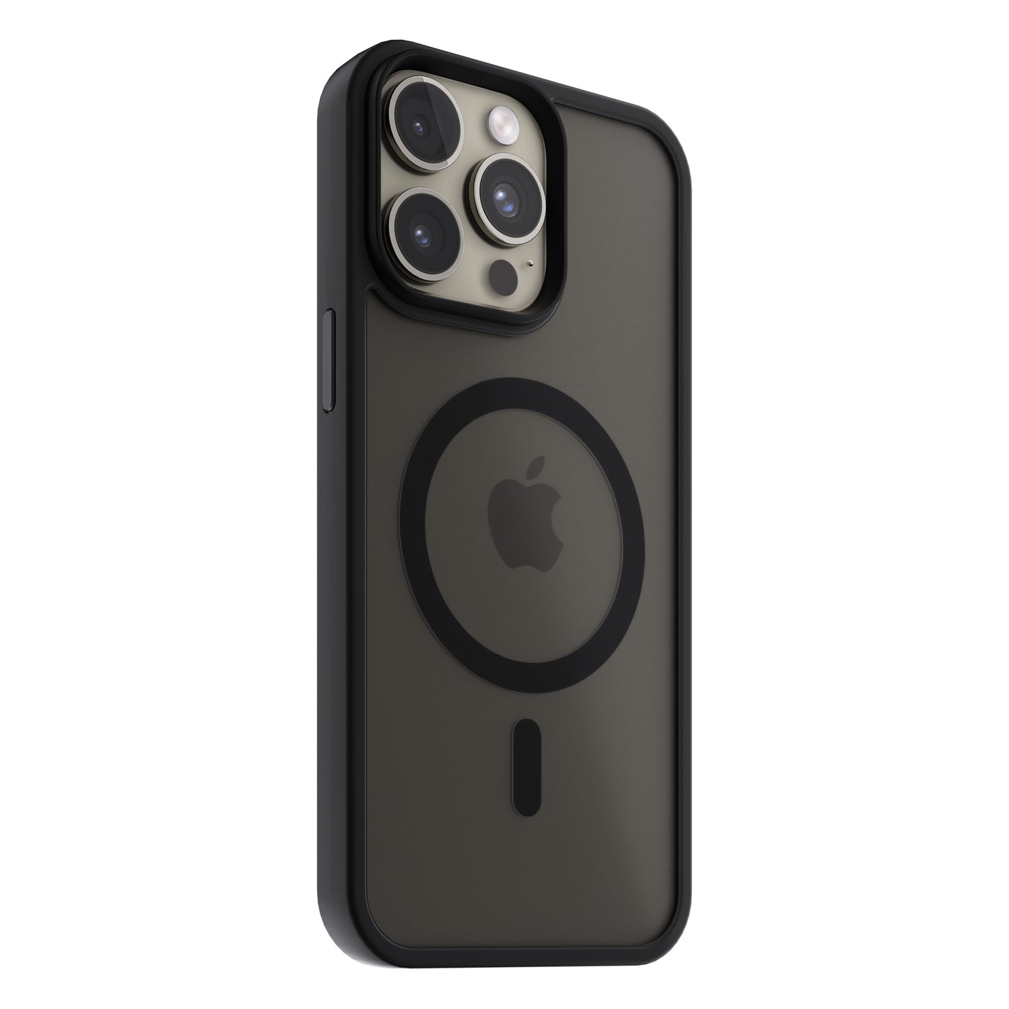NEXT ONE mist shield case MagSafe compatible for iPhone 15 Pro | Black