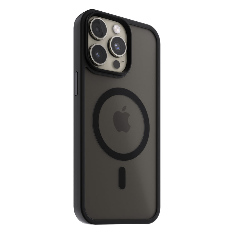 NEXT ONE mist shield case MagSafe compatible for iPhone 15 Pro | Black