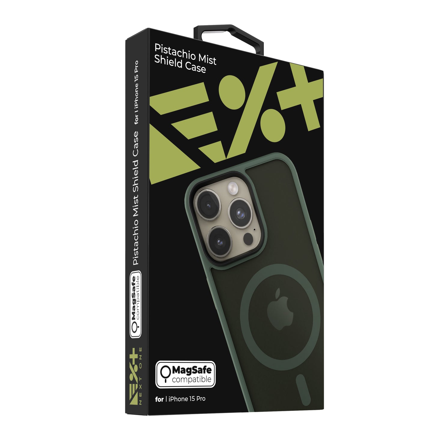 NEXT ONE mist shield case MagSafe compatible for iPhone 15 Pro | Pistachio