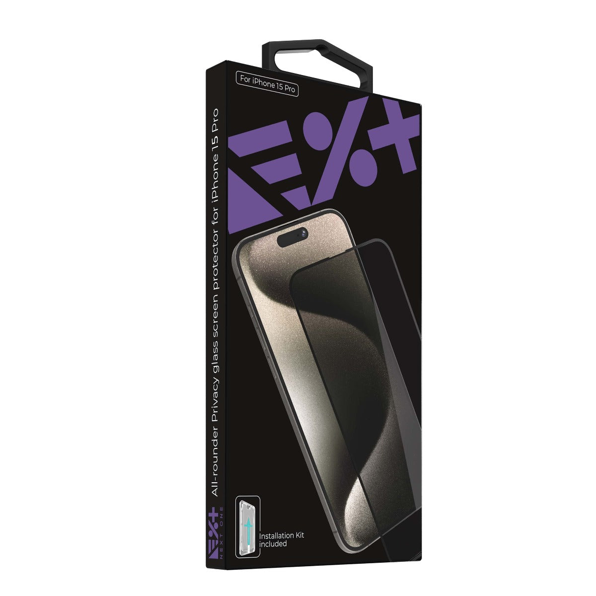 NEXT ONE ALL-ROUNDER PRIVACY GLASS SCREEN PROTECTOR FOR IPHONE 15