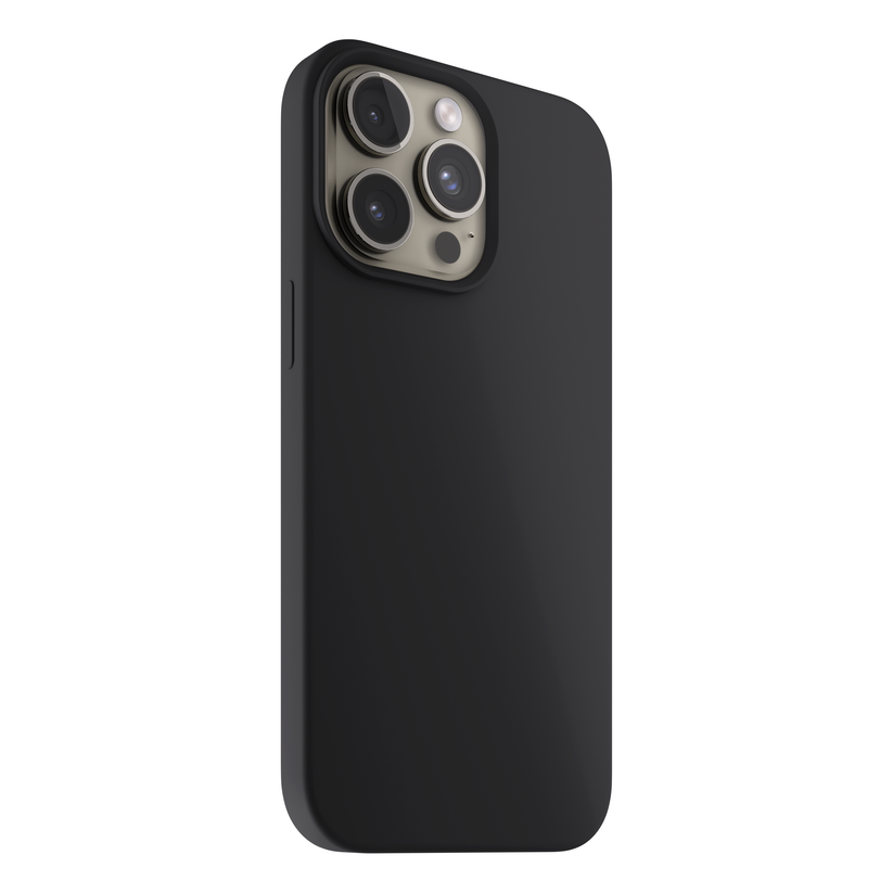 NEXT ONE silicone case MagSafe compatible for iPhone 15 Pro Max | Black