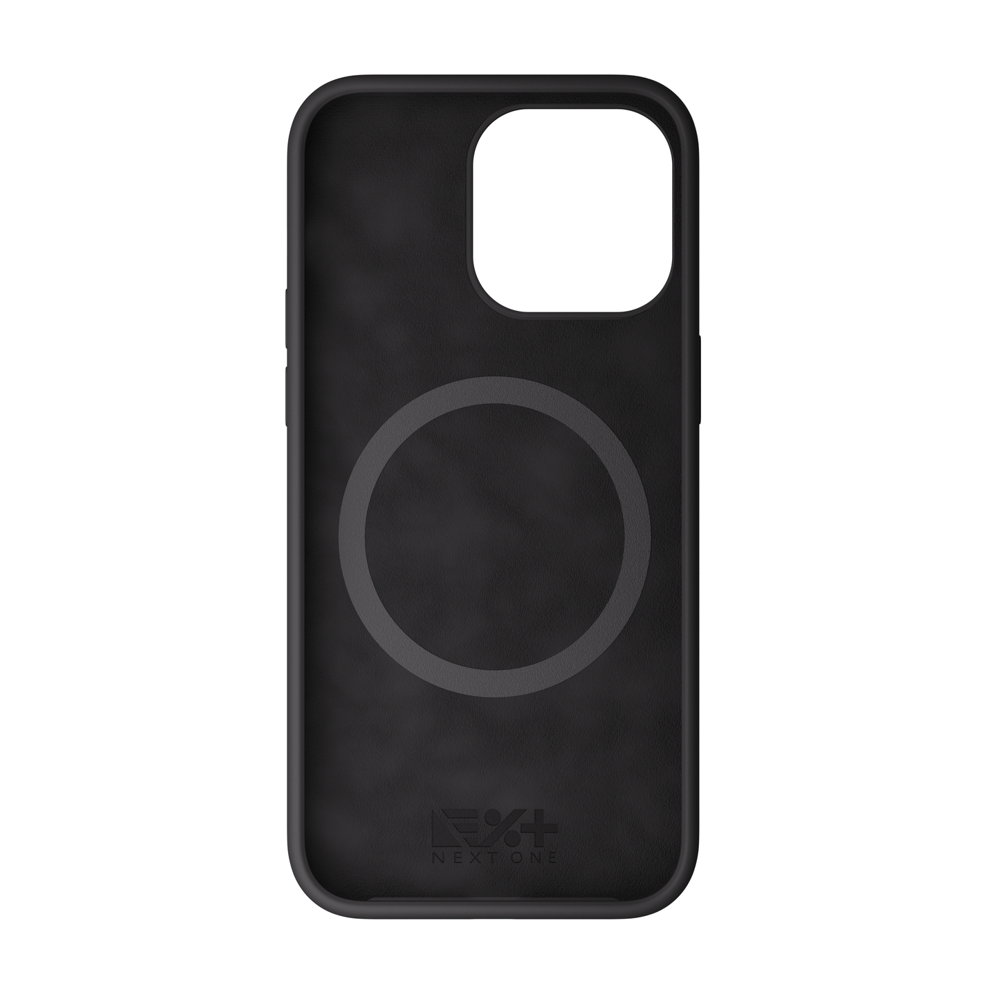NEXT ONE silicone case MagSafe compatible for iPhone 15 Pro Max | Black