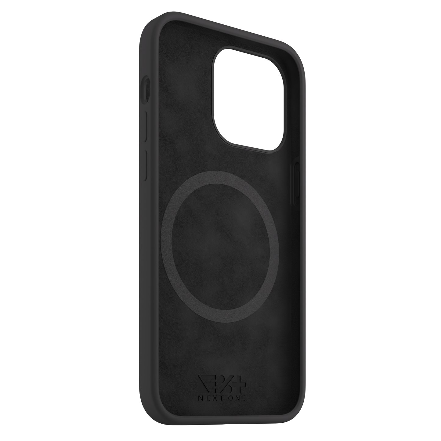 NEXT ONE silicone case MagSafe compatible for iPhone 15 Pro Max | Black