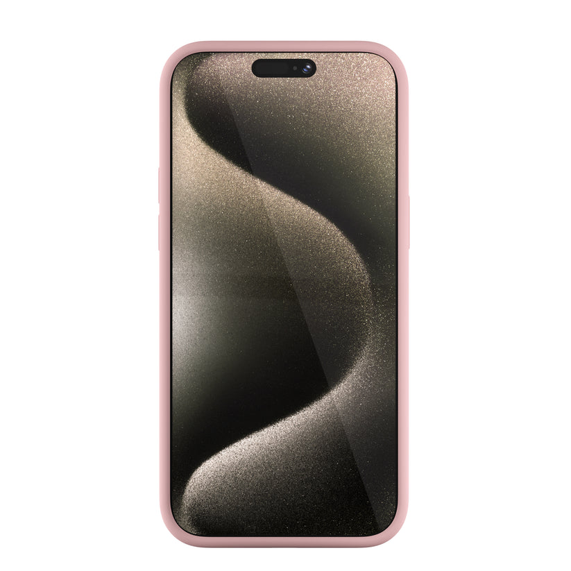 NEXT ONE silicone case MagSafe compatible for iPhone 15 Pro Max | Pink