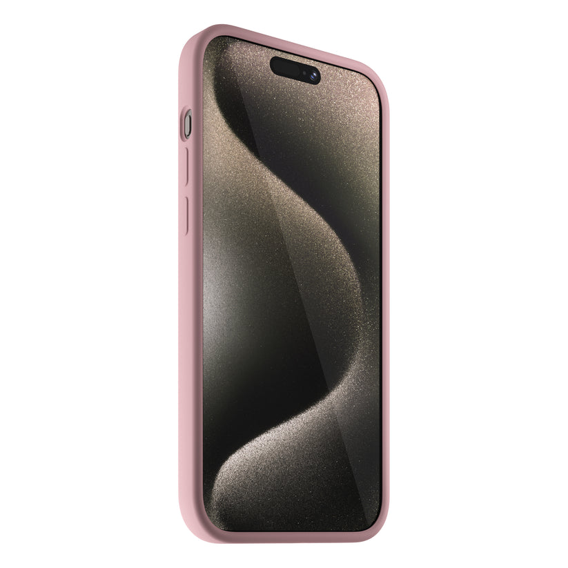 NEXT ONE silicone case MagSafe compatible for iPhone 15 Pro Max | Pink