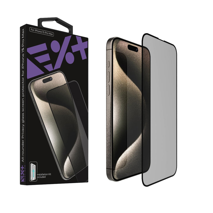 NEXT ONE ALL-ROUNDER PRIVACY GLASS SCREEN PROTECTOR FOR IPHONE 15