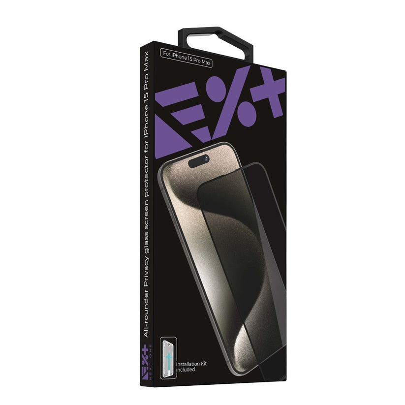 NEXT ONE ALL-ROUNDER PRIVACY GLASS SCREEN PROTECTOR FOR IPHONE 15